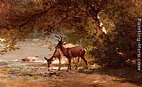 Deer in a Landscape by Thomas Hill